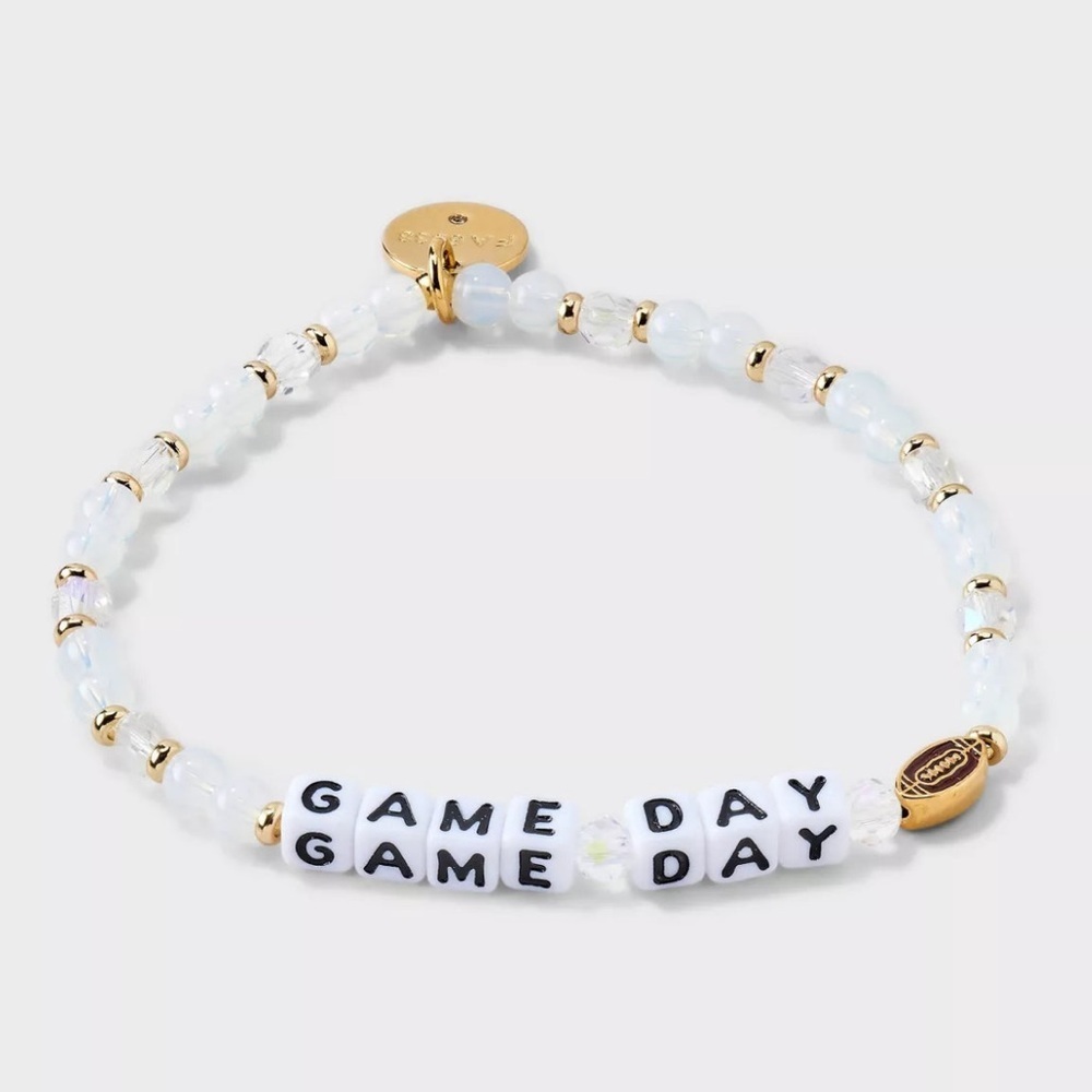 Little Words Project Game Day football bracelet new stretch fandom jewelry